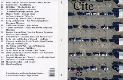 Cite 102: The Architecture and Design Review of Houston